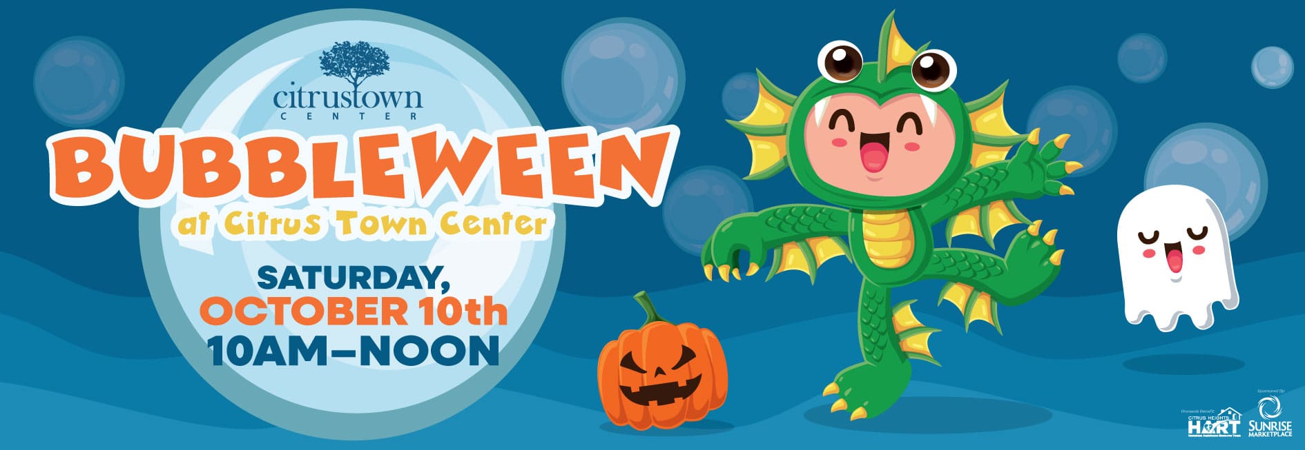 Bubbleween at Citrus Town Center on Saturday, October 10, from 10 AM to Noon